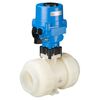 Ball valve Series: 21 Type: 3731EE PVDF/PTFE/FKM-F Full bore Electric operated ELA80 24V DC PN10 Plastic welded end 110mm DN100